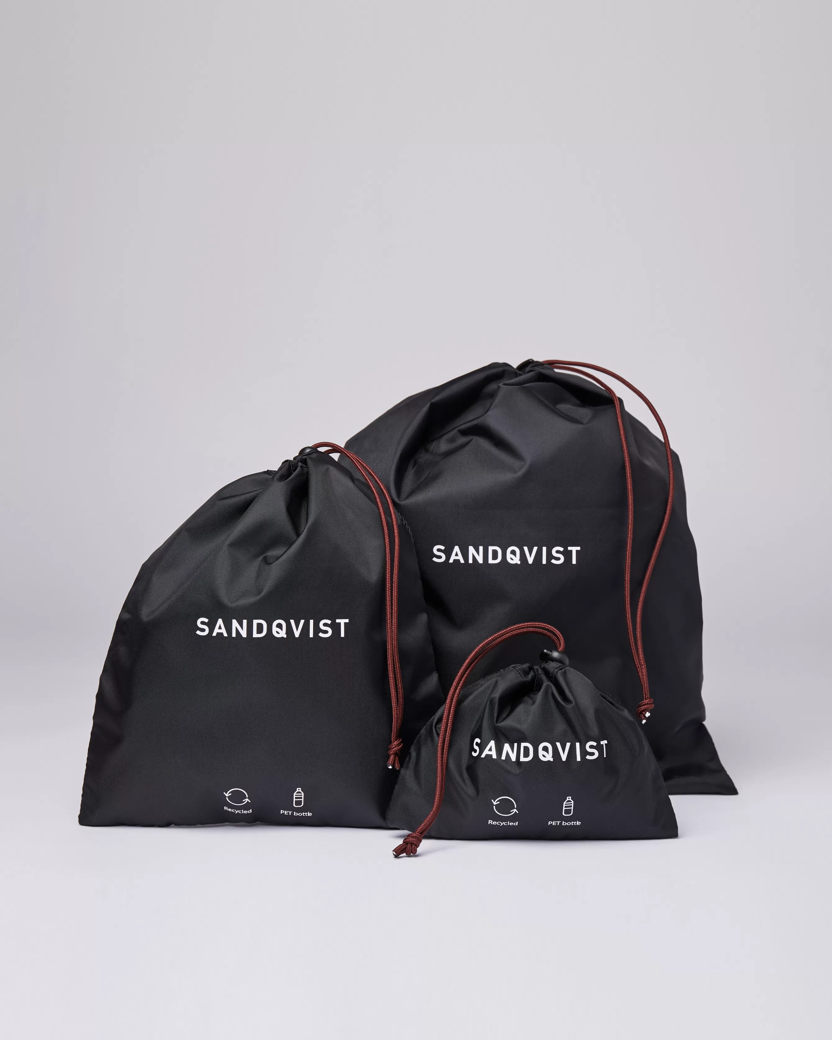 Sandqvist Reisezubehör*3 Pack Bags Schwarz